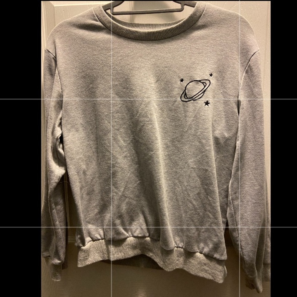 Shein Gray Size Medium Long Sleeve Shirt
